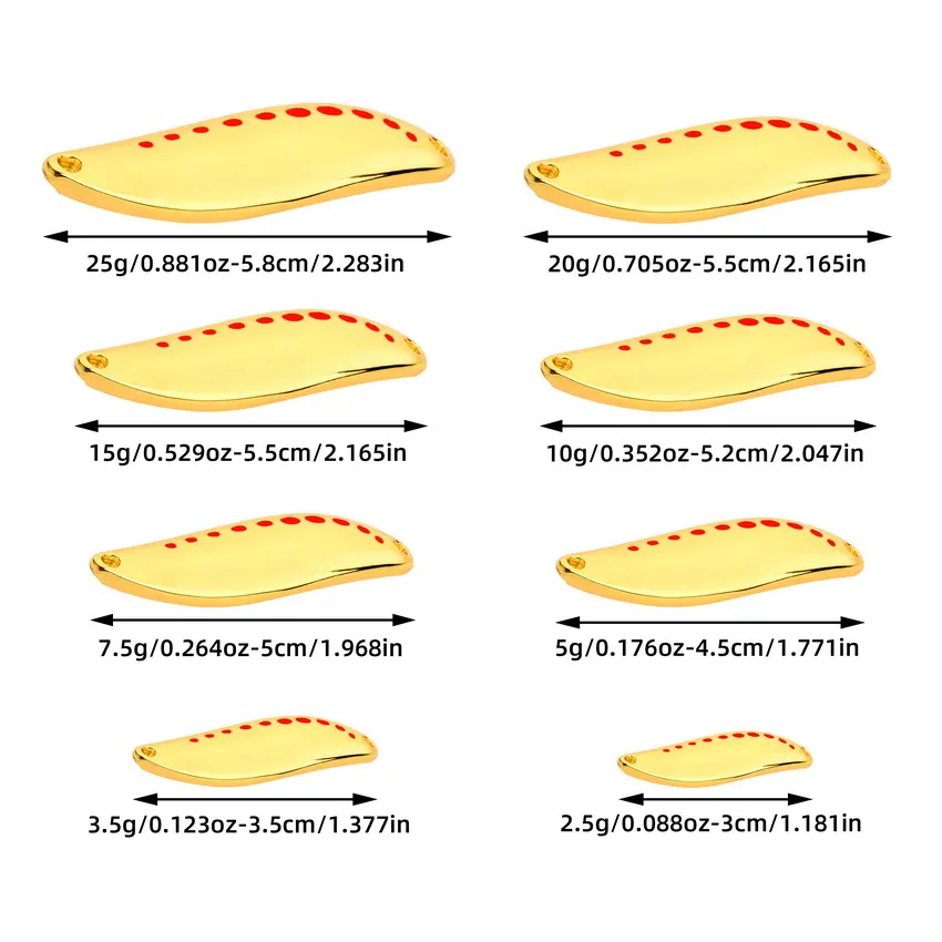 Señuelos Vib Leech Spinners Metal – Cuchara vibrante para lubina y perca - imagen 2