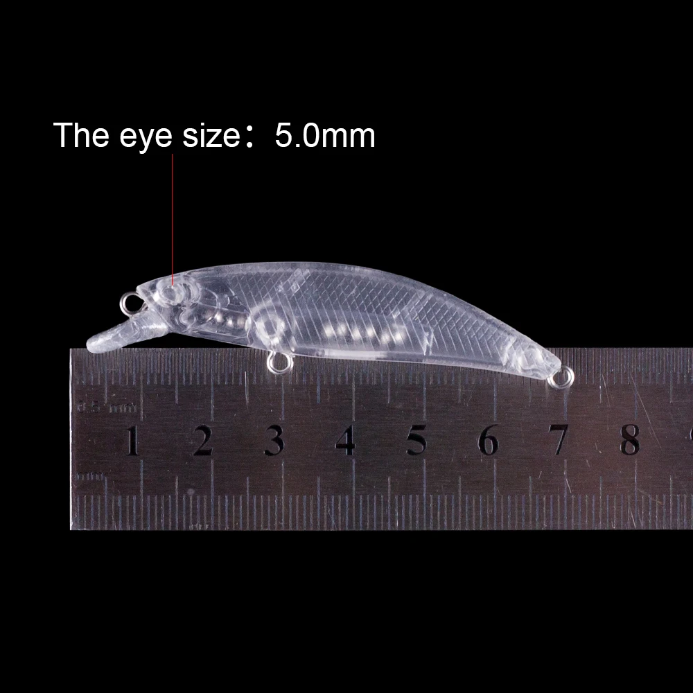 Hanlin-cebos duros sin pintar de alta calidad, 10/20 piezas, 7CM, 3,5G, aparejos de hundimiento, sonajeros Wobbler, señuelos de lápiz de pesca - imagen 2