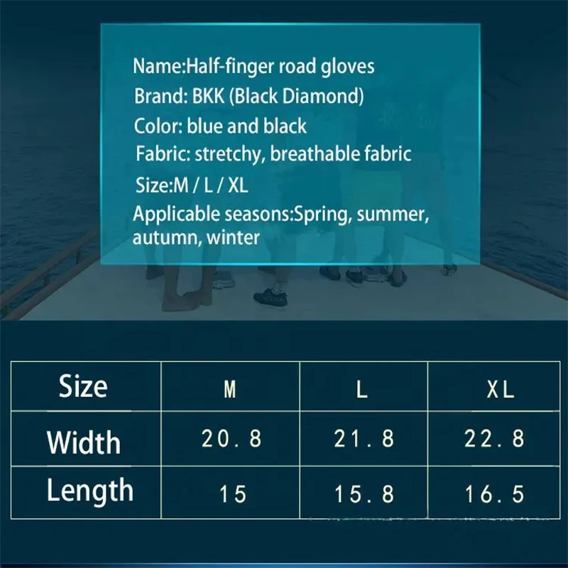 1 par de guantes de pesca BKK, guantes de pesca a prueba de agua con dedos completos y medio, accesorios para deportes al aire libre - imagen 2