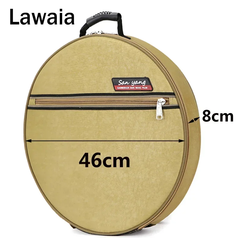 Bolsa de pescado Lawaia, paquete redondo de una sola capa, mochila para silla de pesca, bolsas para el cuidado de peces a juego, paquete de red de pesca de mano de 46cm de diámetro - imagen 3