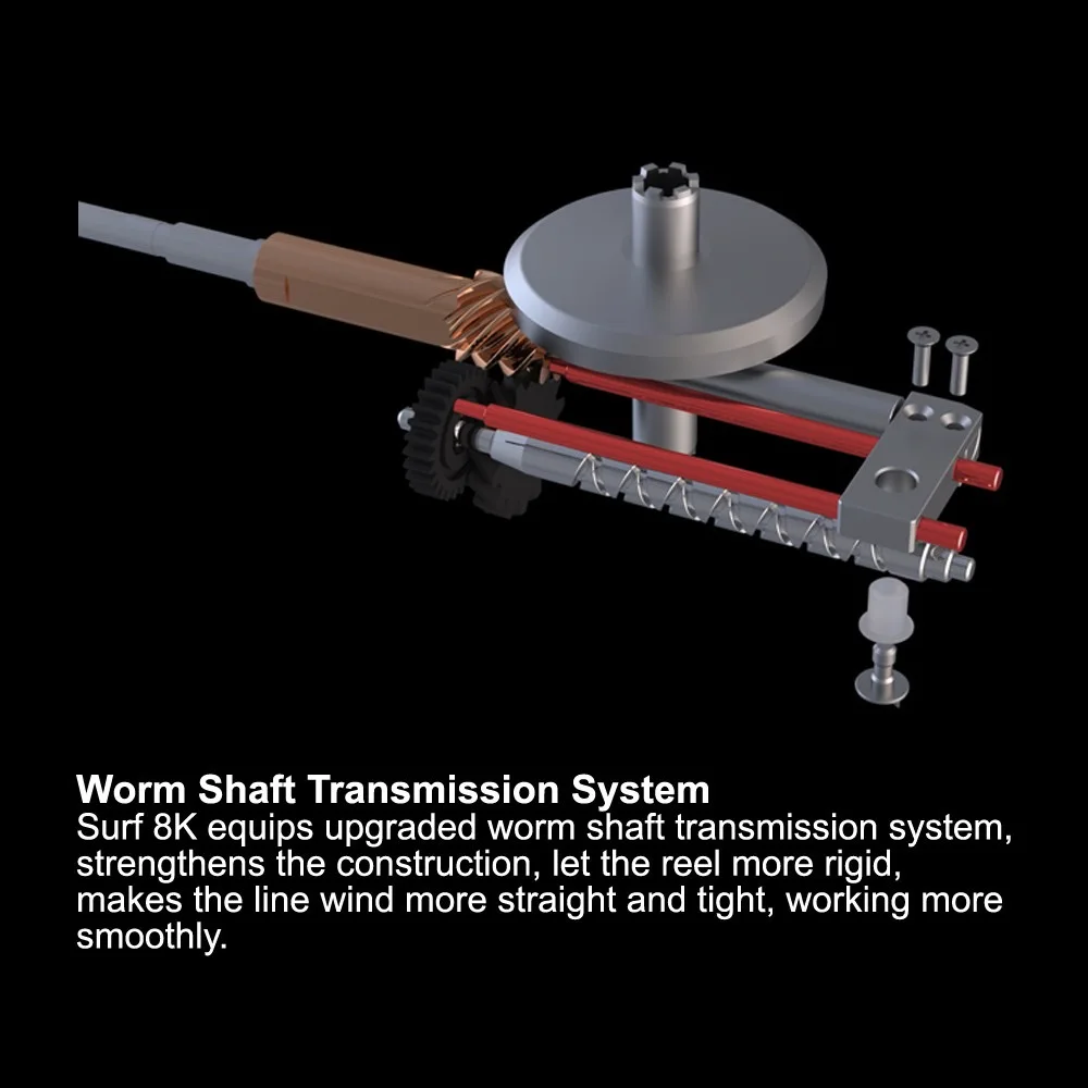 Okuma Surf 8K Surf Carrete de pesca giratorio de fundición larga - imagen 5