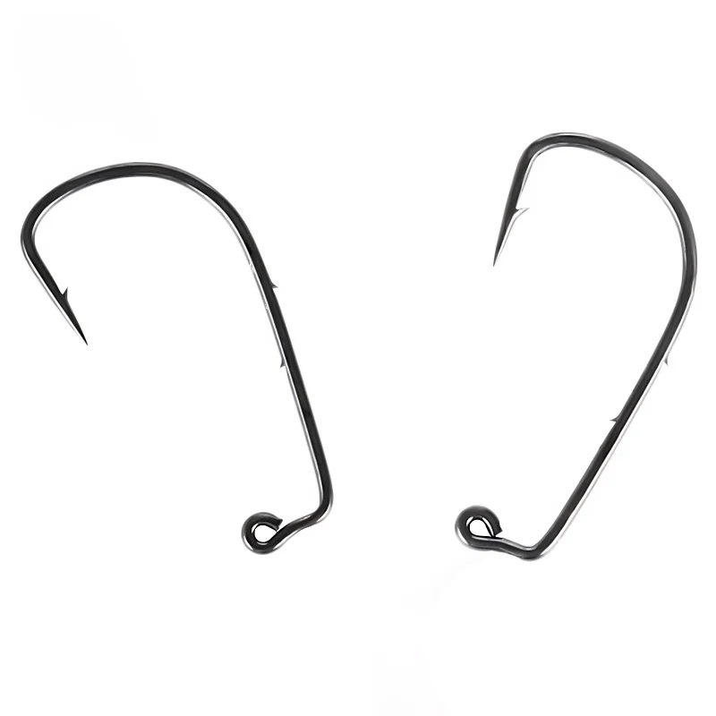 Gancho de ángulo recto de 100 piezas, alambre para atar moscas de 90 grados, agua salada, agua dulce, mango espinoso, espinas, Barbe - imagen 2