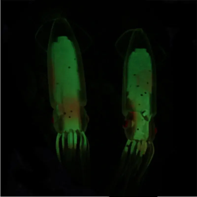 Señuelo suave de pesca de pulpo luminoso, cebo de silicona de 7,5 cm, 12g, cebos artificiales de pulpo de calamar para accesorios de aparejos de pesca, 1 ud. - imagen 3