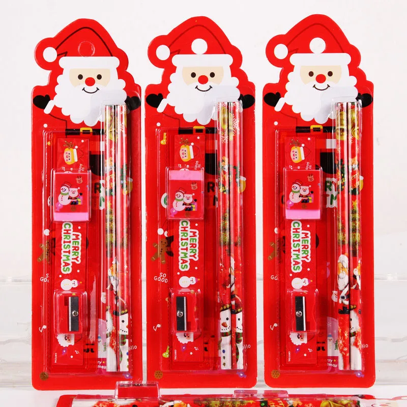 Set de lápices de dibujo infantiles animados regalo Navidad