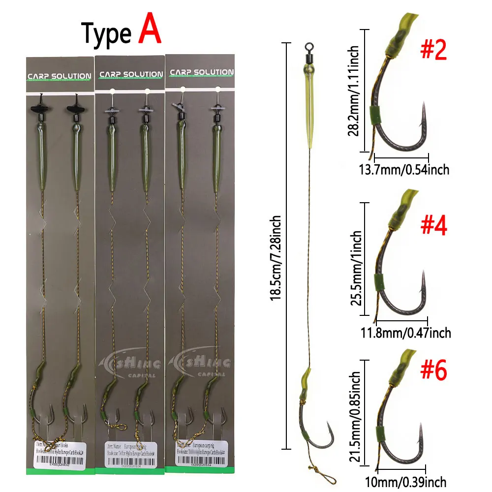 Aparejo de carpa Ronnie Rig con parada de pelo y boilies emergentes - imagen 3
