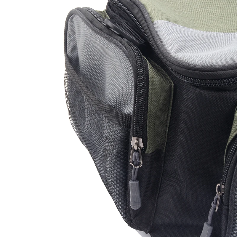 JSFUN-bolsas de aparejos de pesca multifuncionales de gran capacidad, bolsa de pesca Oxford, caja de almacenamiento de herramientas de carrete de pesca - imagen 5