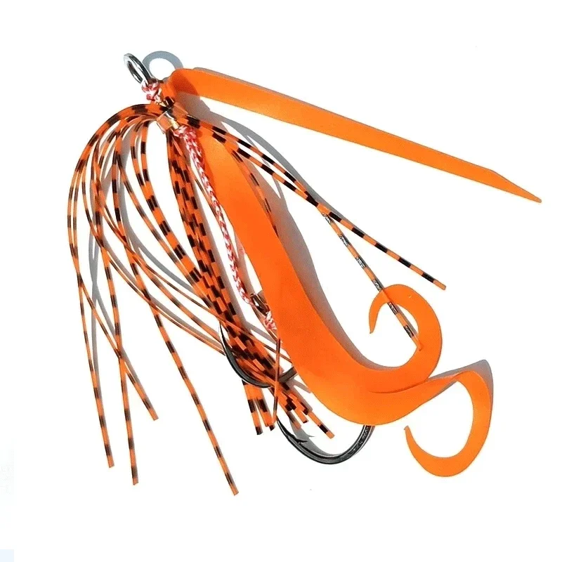 150g 200g Tenya Madai Jig Kabura señuelo de pesca de agua salada Jigs cabeza cebo camarones falda de goma para pesca en el mar señuelo de Jigging de Metal - imagen 4