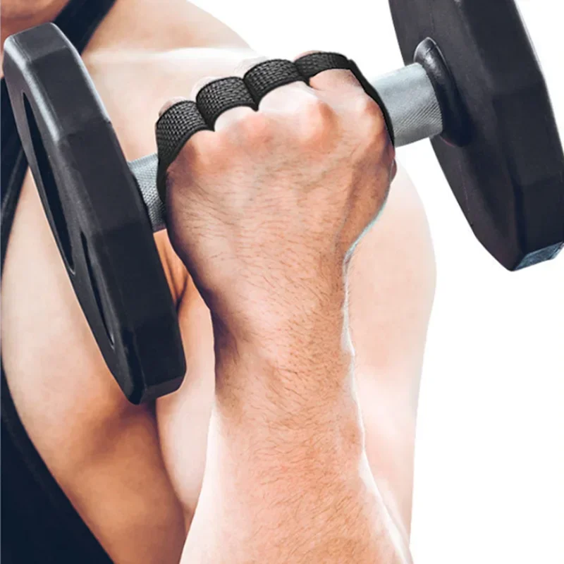Guantes de calistenia para levantamiento de pesas, almohadillas de agarre de neopreno, empuñaduras de levantamiento, gimnasio, entrenamiento, levantamiento de pesas, Fitness, Protector de manos deportivo, 2 uds. - imagen 5