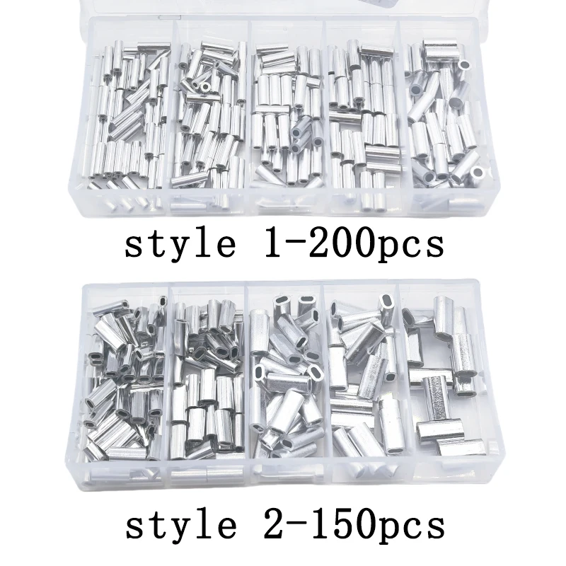 Terminales aluminio para sedal de pesca Engarzado fuerte - imagen 3