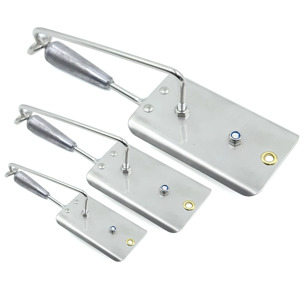 Tablero de buceo para Pesca, tablero cepillador de cebo, herramienta de curricán, placa de buzo, herramientas de Pesca de mar de acero inoxidable - imagen 5