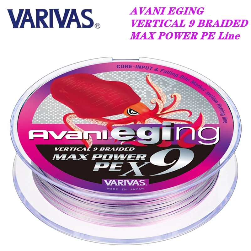 Línea de pesca VARIVAS Original, 150m, 14LB, 18LB, 23LB, AVANI Eging 9, línea trenzada MAX POWER PE, línea de pesca de calamar Japna, novedad de 2025