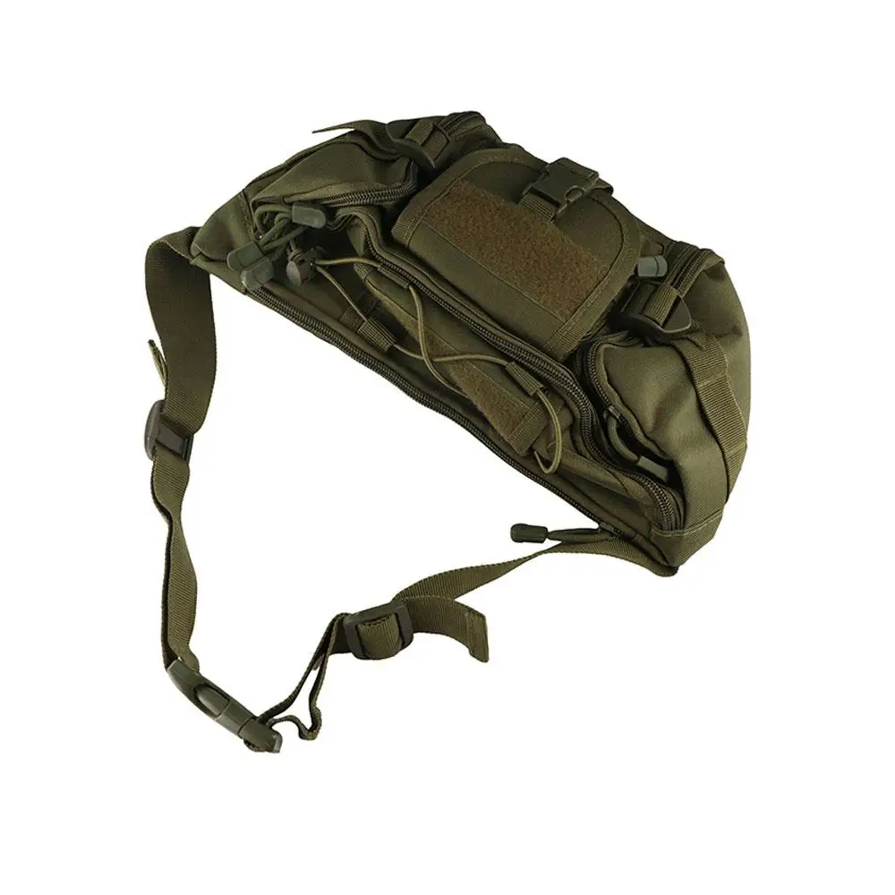 Riñonera de tela Oxford para hombre, bolsa Molle impermeable de gran capacidad, transpirable, multifuncional, cinturón de escalada - imagen 3