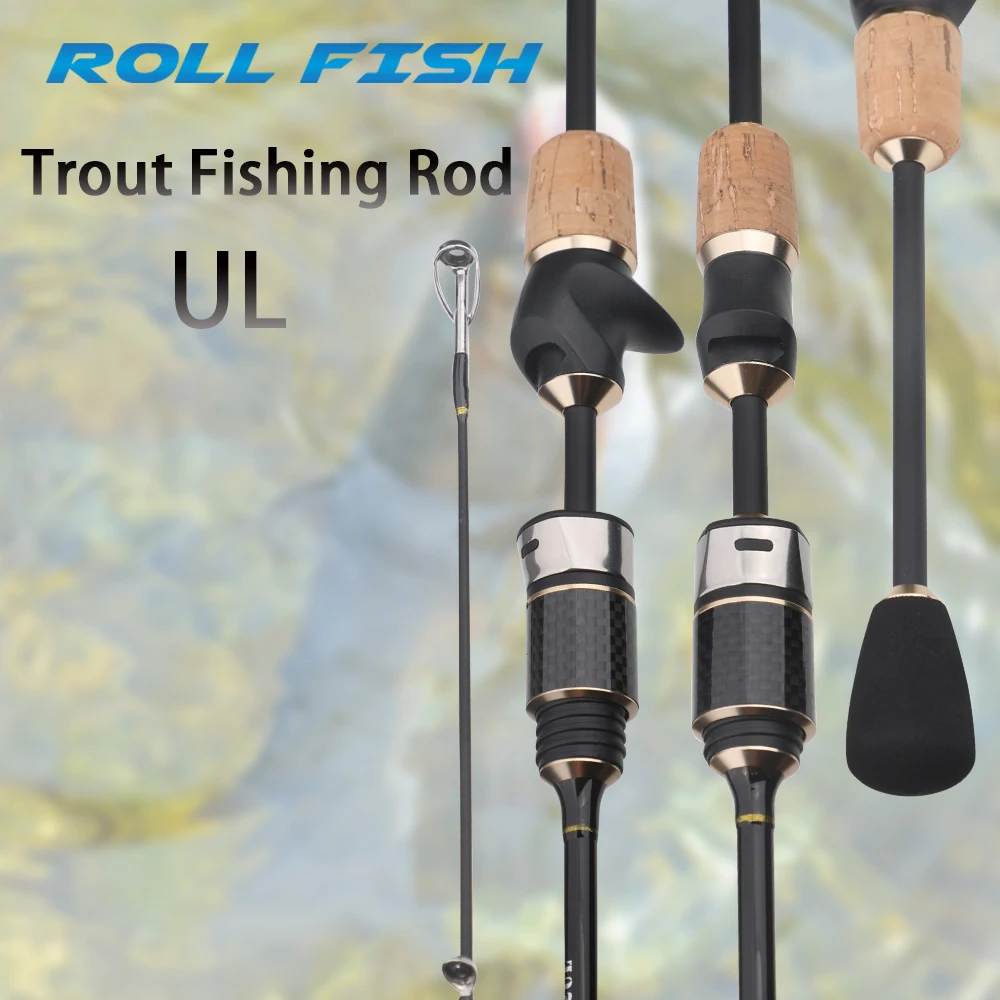Caña de trucha ROLLFISH – Carbono 1,8m spinning agua dulce - imagen 4