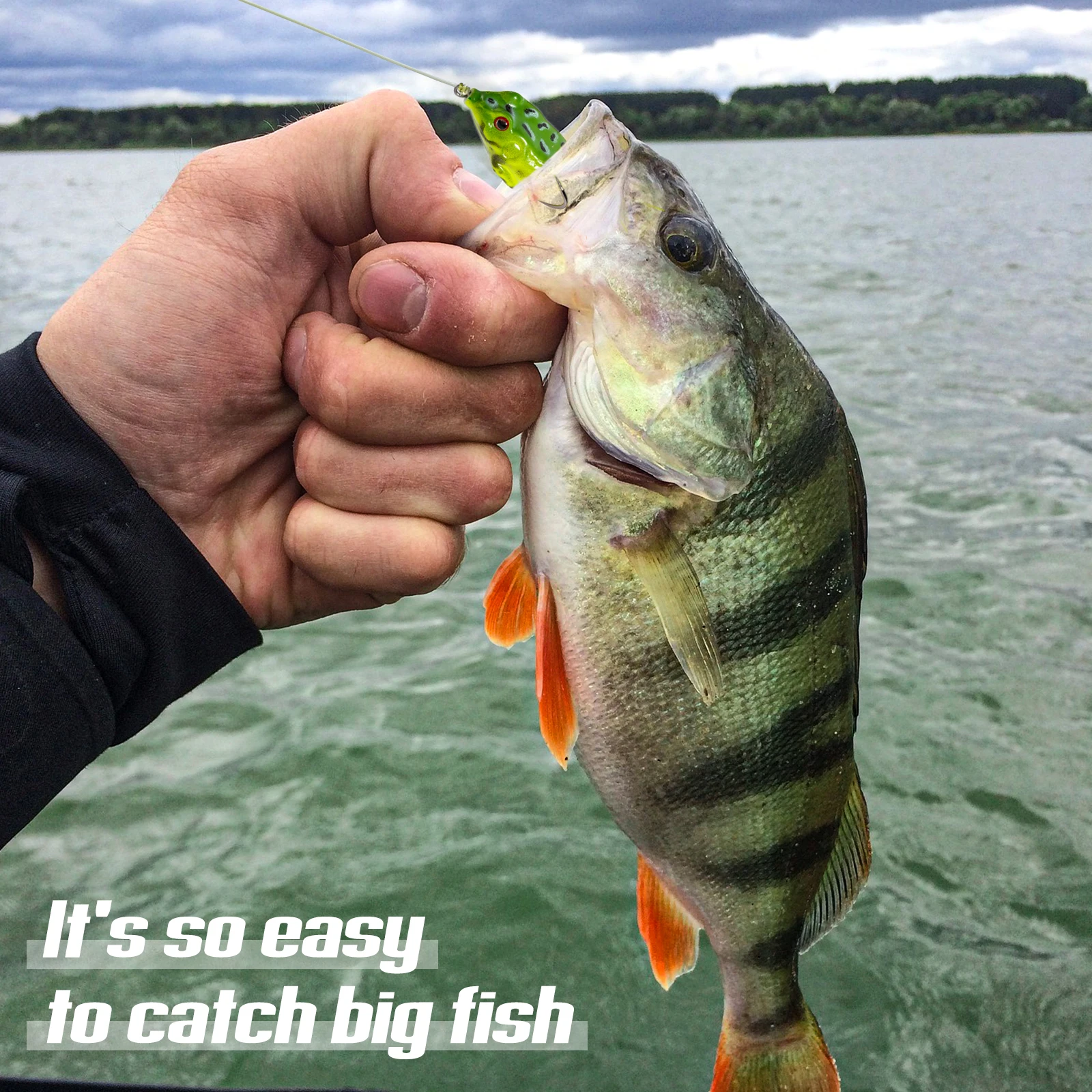 Goture Señuelo rana topwater – Giratorio para curricán de lucio - imagen 5