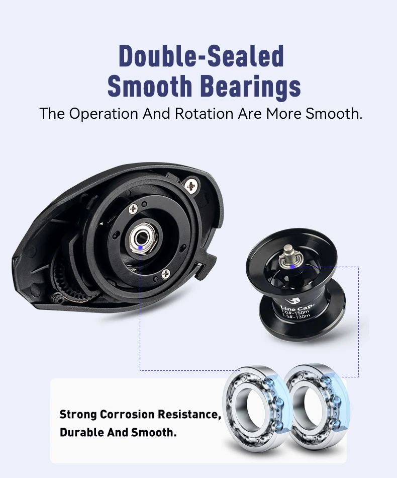 Experimente una operación más suave con rodamientos de doble sellado