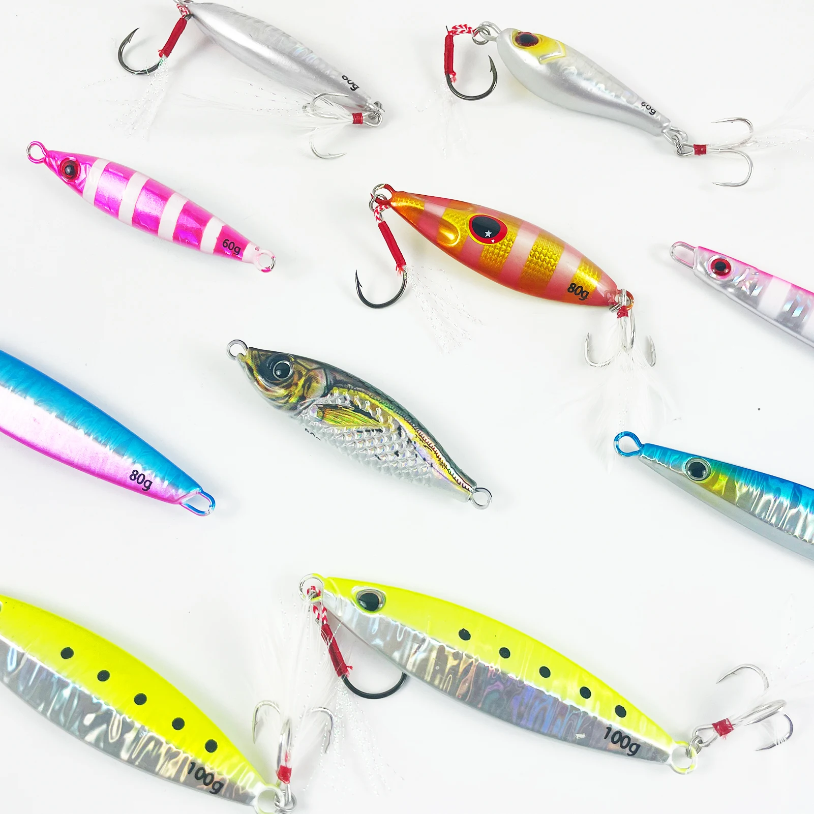FREE FISHER Cucharas metálicas para jigging vertical y lance - imagen 5