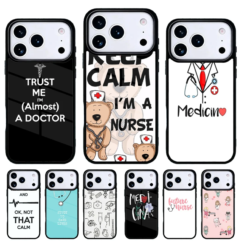 Funda iPhone enfermera doctor – Carcasa trasera dibujos animados