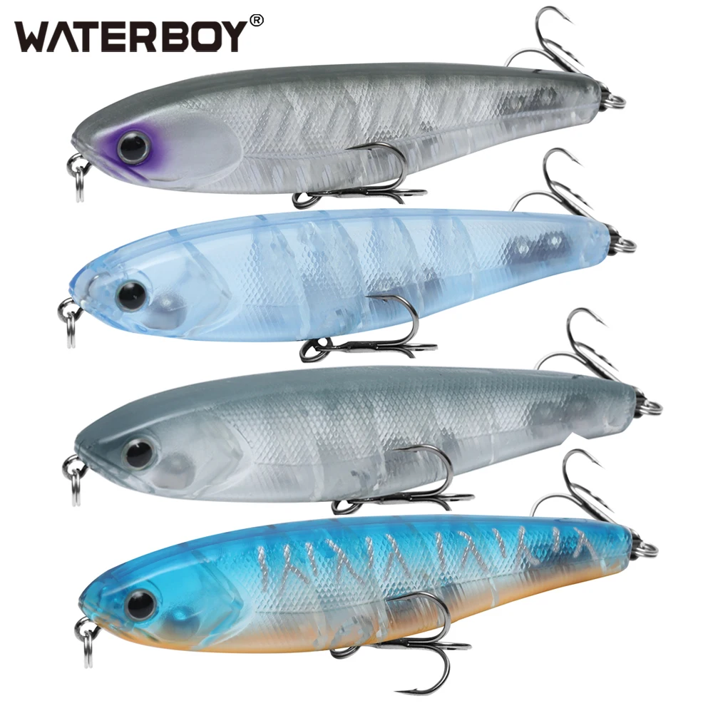 WATERBOY-cebo de Pesca con lápiz, 8,5 cm, 9,5 cm, 12,8 cm, señuelo Artificial duro, StickBait, recién llegado, fábrica de señuelos de peces, Wobbler, Pesca - imagen 5