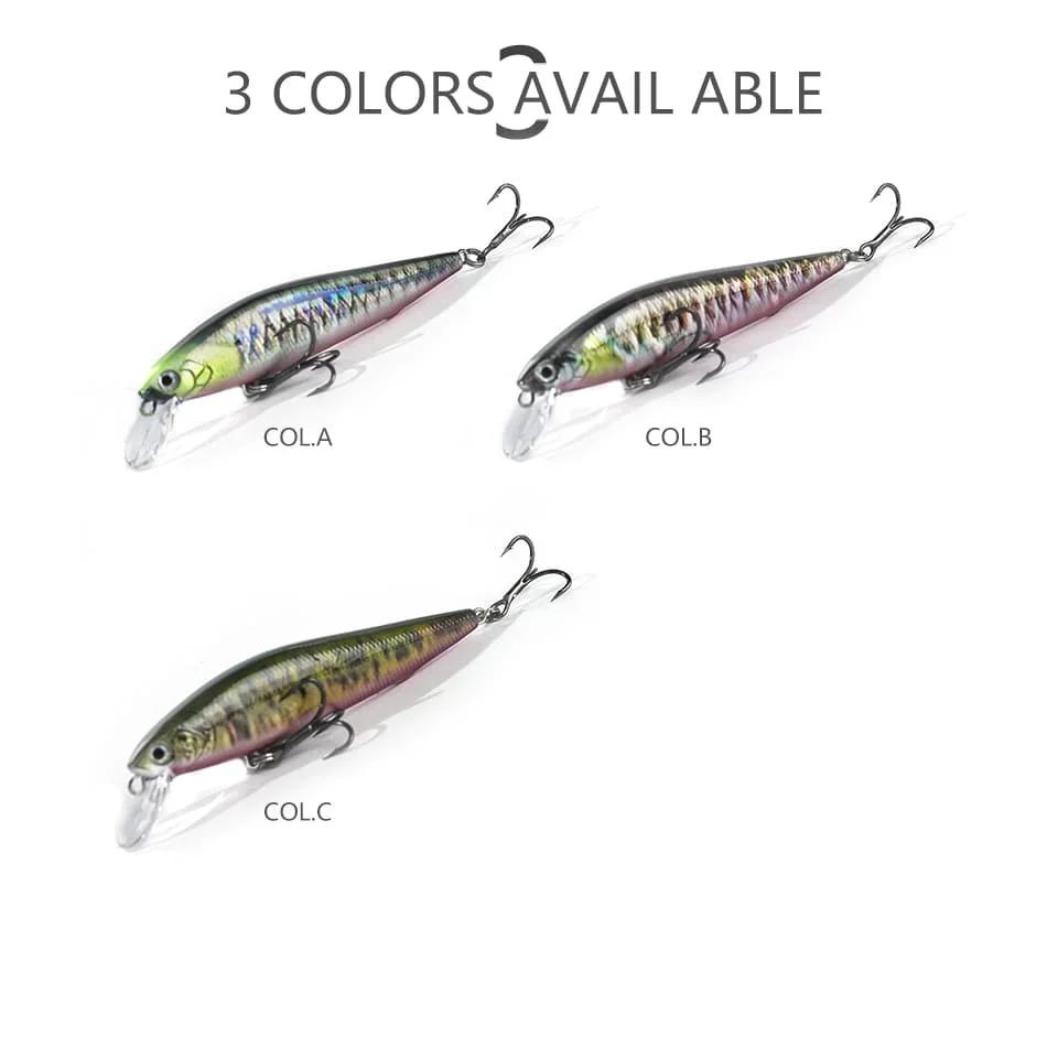 Minnow-señuelo de pesca de 100/70mm, 10/7g, ojos 3D, Crankbait, wobbler, cebo duro de plástico Artificial, aparejos de pesca - imagen 3