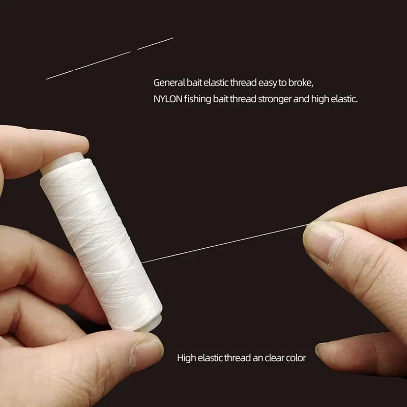 Carrete de hilo elástico de poliéster de alta resistencia, accesorios de pesca de mar, aparejos invisibles, sedal de pesca, 1 ud. - imagen 5
