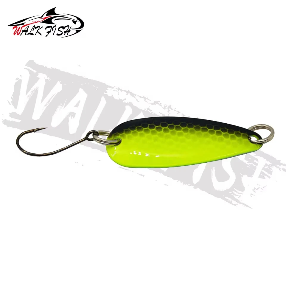 Walk Fish señuelo giratorio para trucha con cuchara y anzuelo simple - imagen 2