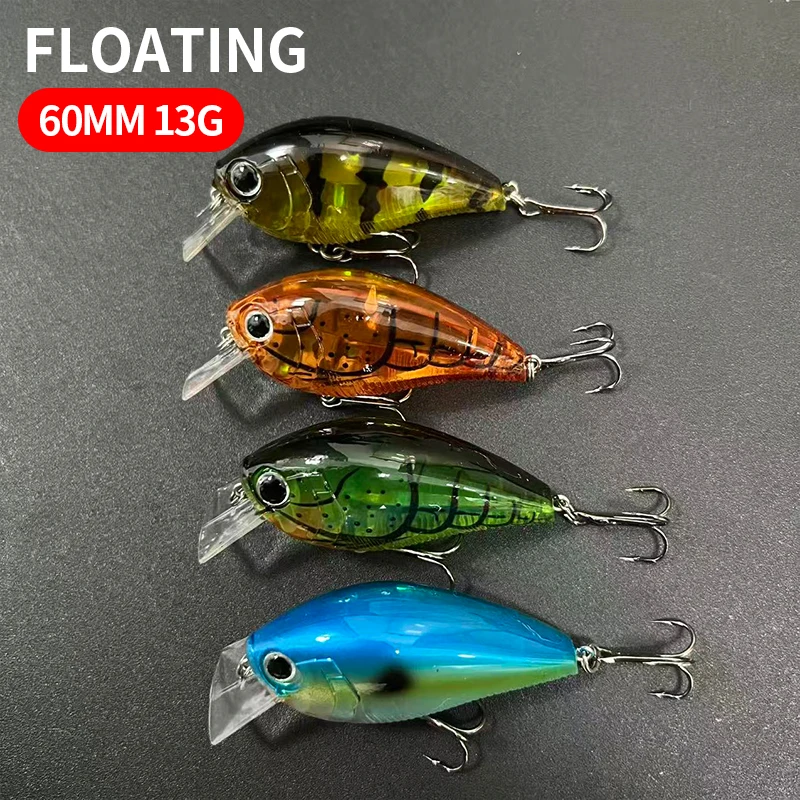 Crankbait flotante pala cuadrada para lubina – Prisma 3D japonés - imagen 4