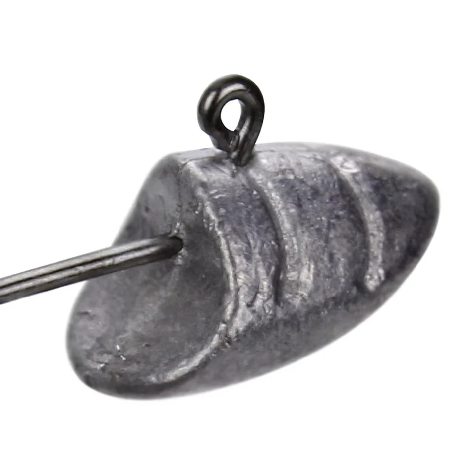 WALK FISH 5 unids/set 2g 2,5g 5g manivela anzuelo de cabeza anzuelo de pesca cabeza de plomo plantilla señuelo cebos duros gusano suave anzuelo pesca lubina - imagen 2