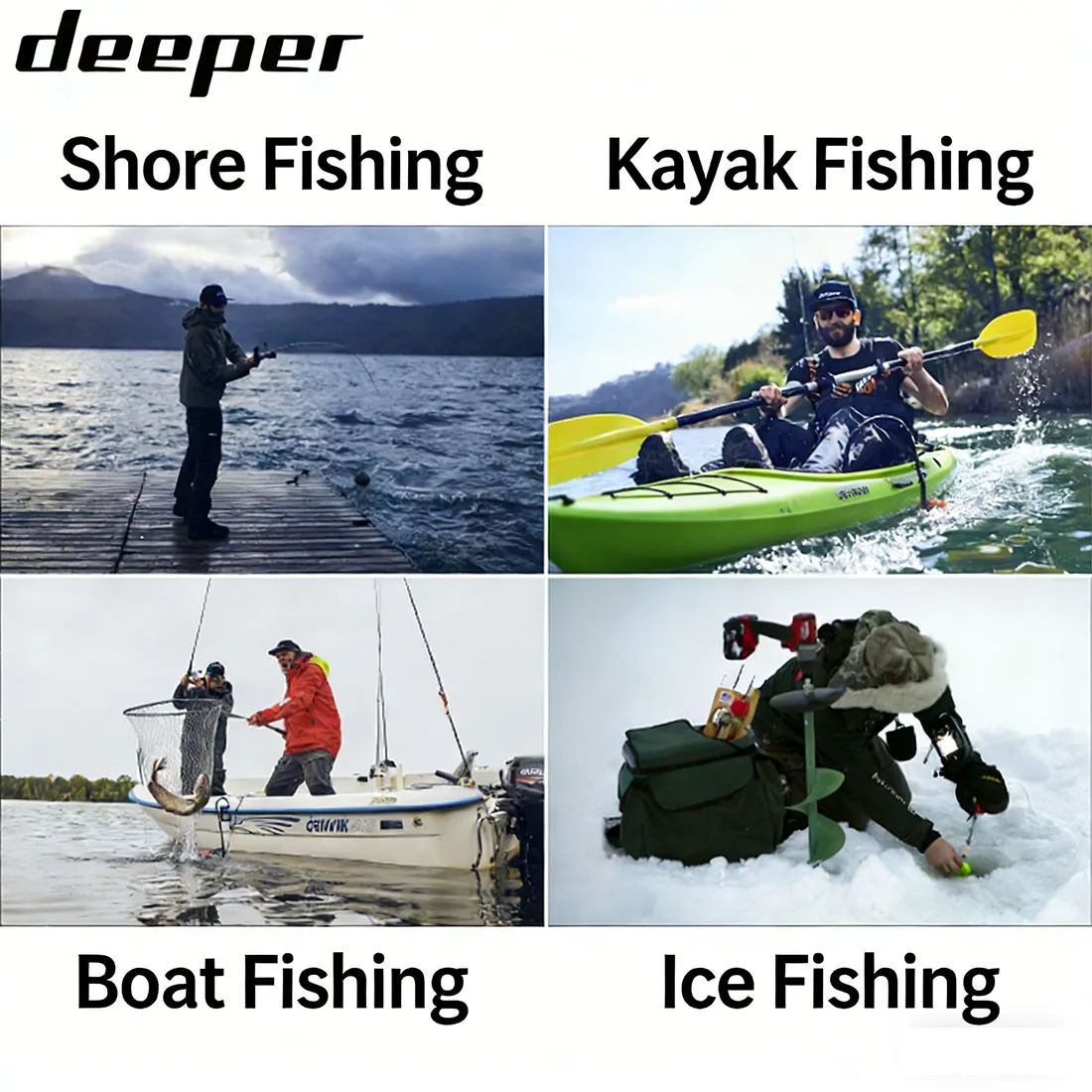 DEEPER Sonar inteligente Chirp + 3 + barco de cebo con Control remoto con Sonar CHIRP buscador de peces posicionamiento GPS retorno automático alcance de 500m - imagen 4