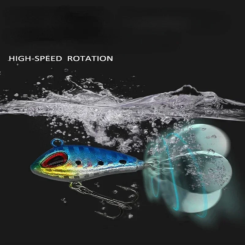 Señuelo de Pesca VIB de Metal con cuchara, 6g, 10g, 15g, 25g, Crankbait que se hunde, cebo giratorio con vibración para Pesca, cebo Artificial - imagen 3