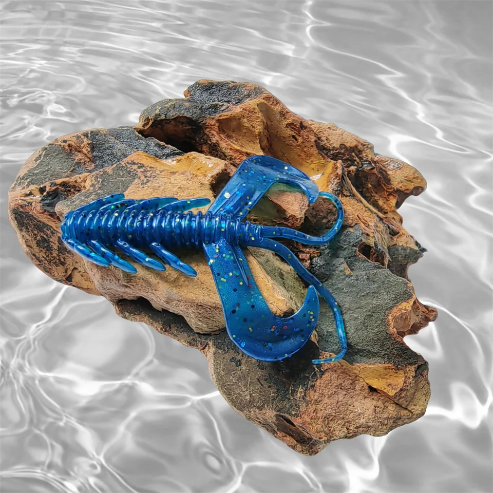 MUKUN-SEÑUELOS de silicona para pesca, cebos de gusano de 7cm y 1,8g, señuelos de plástico suave, 10 unidades por lote - imagen 5