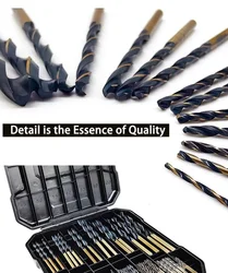 Brocas HSS vástago hexagonal – Recubrimiento negro para metal