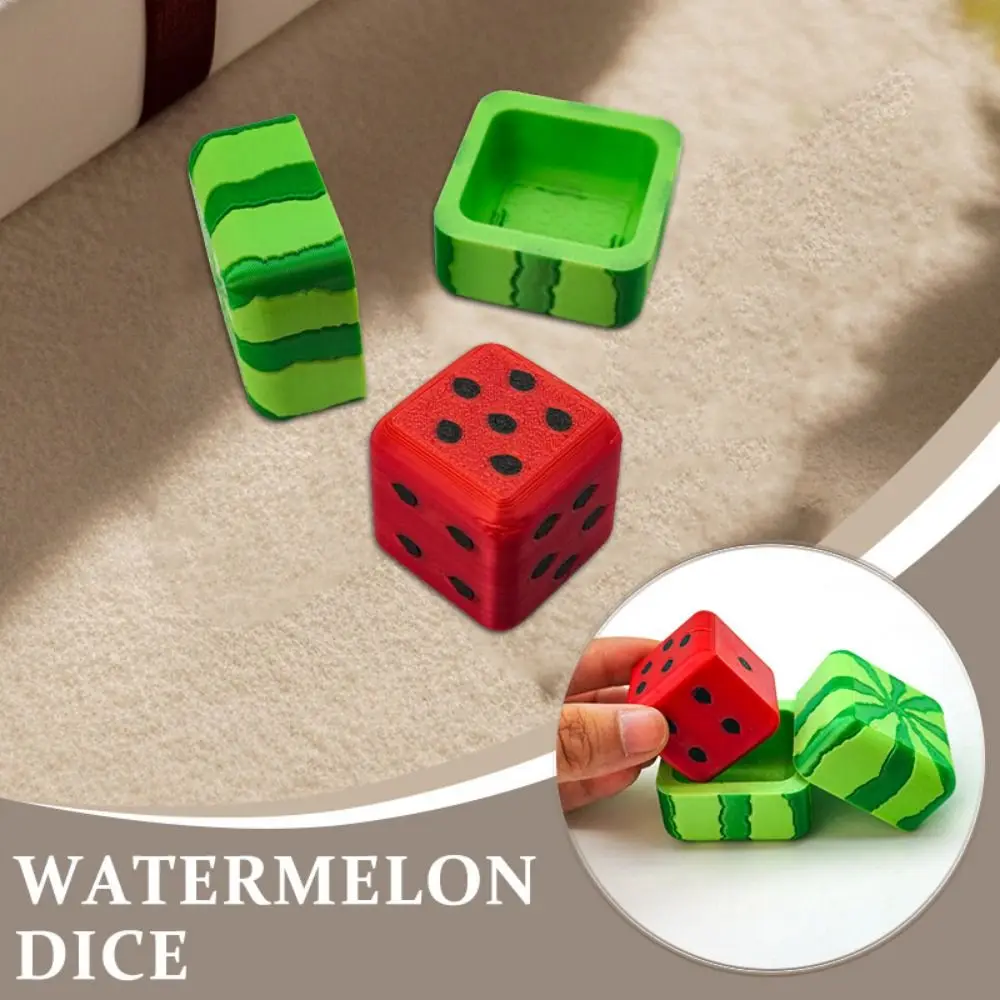 Dados de sandía cuadrados – Números 6 caras para juegos de bar - imagen 5