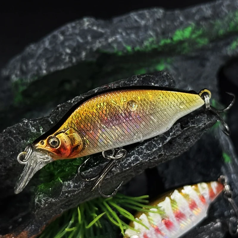Señuelos de pesca de pececillo que se hunden, 6,4g, 50mm, diseño japonés, cebo Artificial para perca, lubina, Jerkbait, Swimbait, equipo Wobbler - imagen 2
