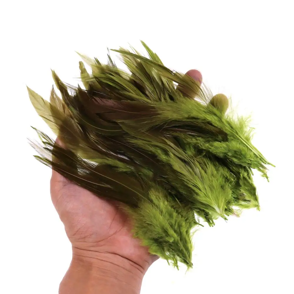 Wifreo-silla de montar de gallo, plumas de gallo para atado de moscas, trucha, salmón, lubina, agua salada, 50 unidades - imagen 4