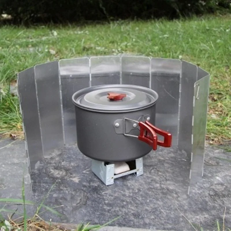 Pantalla Antiviento para Estufa Gas – Camping Aleación Aluminio - imagen 3