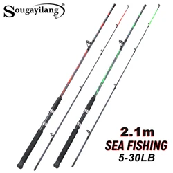 Caña de pesca mar Sougayilang – Carbono resistente a la corrosión 30LB