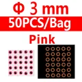 3mm pink 50pcs