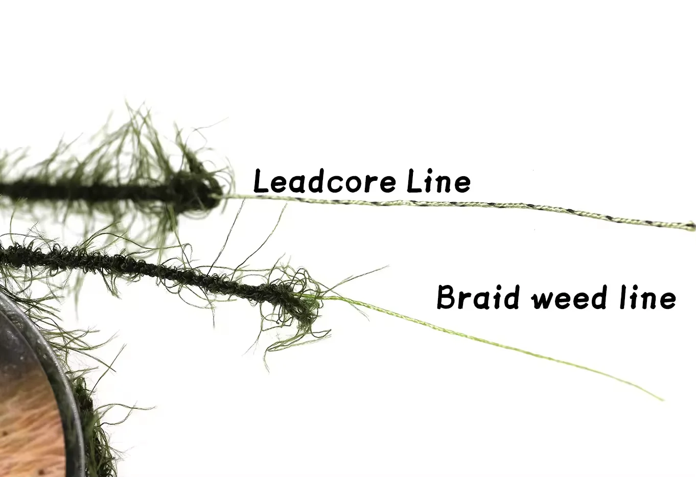 TAKEDO 5M Disguising Seagrass PE Braid Line Weeds Carp Line Lead Core Camouflage Fishing Line For Carp Fishing - imagen 3