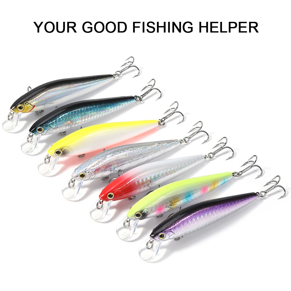 WALK FISH-señuelo de pesca de pececillo que se hunde, 5G/7G/10G/14G, ojos artificiales 3D, Wobblers, Crankbaits, cebos duros lentos para trucha y lubina, 1 Uds. - imagen 5