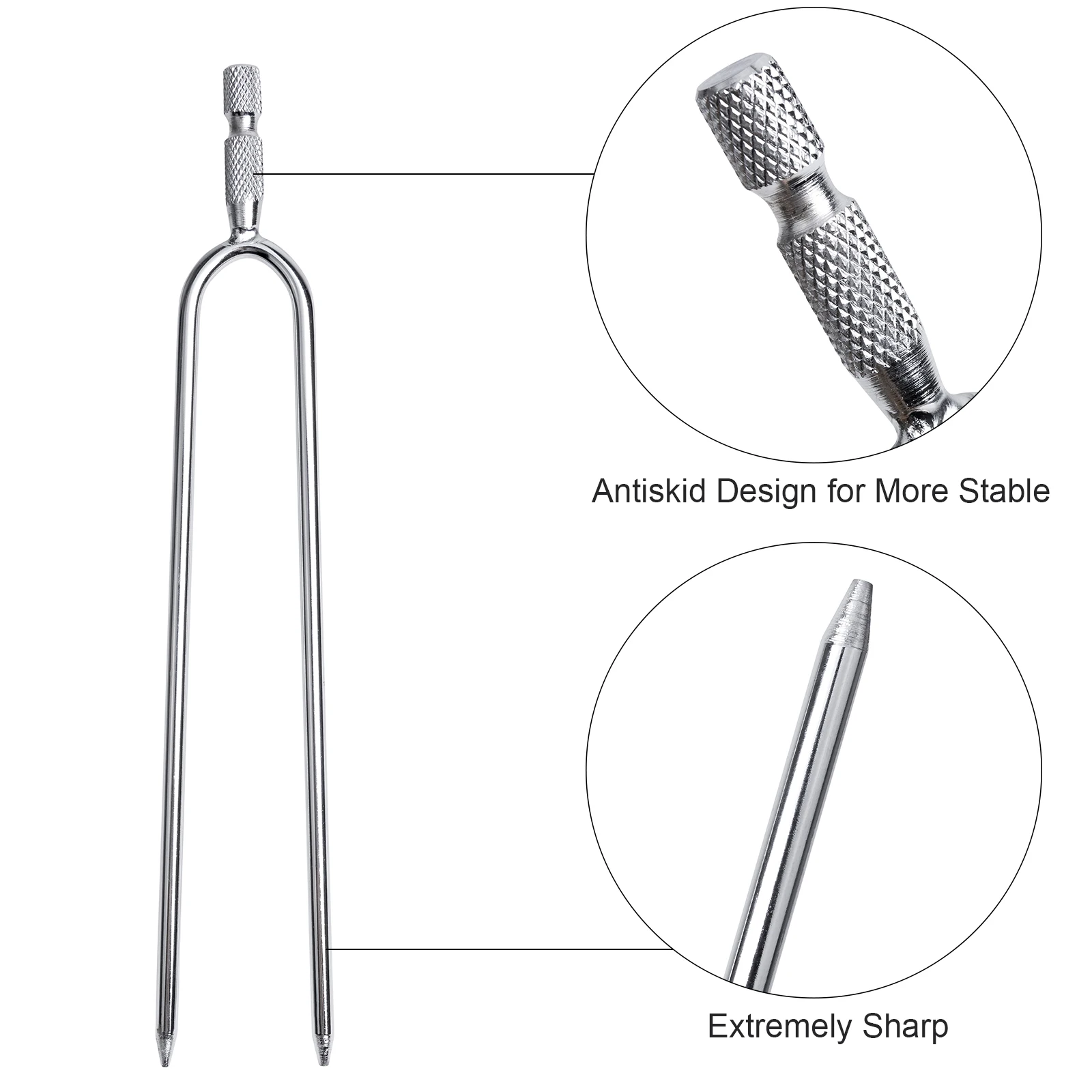 Soporte para caña de pescar, estante ajustable de 360 grados, de acero inoxidable, para suelo de pesca - imagen 4