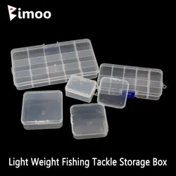 Bimoo, 1 unidad, caja de almacenamiento de aparejos de pesca de plástico ligero para almacenamiento de cuentas de ninfa húmeda y seca, señuelo de pesca, accesorios para anzuelos