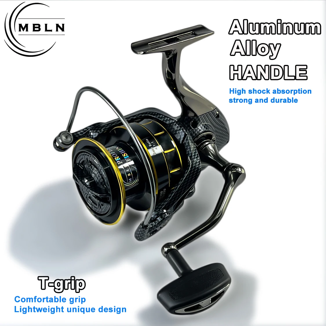 MBLN HMR12000 carrete de pesca giratorio para agua salada y dulce - imagen 3
