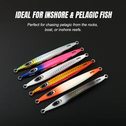 JIGGING PRO Javelin Jet Jig Metálico Señuelo Luminoso Largo Alcance