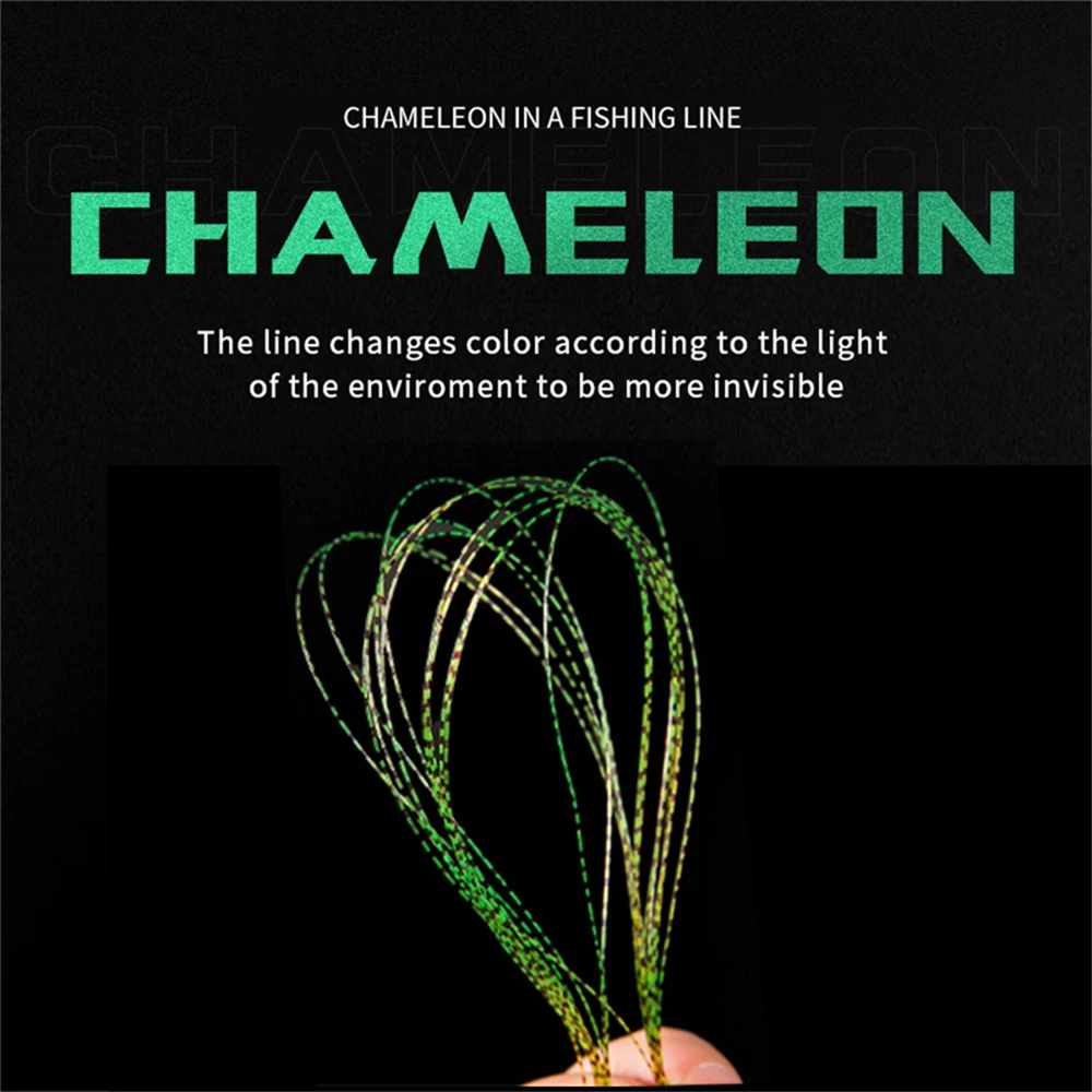 Sedal de Pesca de carpa superfuerte, hilo de monofilamento, recubierto de fluorocarbono, Invisible, 3D, 500M - imagen 3