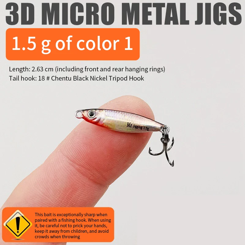 Micro señuelo VIB 3D con lentejuelas – Cuchara de hierro fundido - imagen 4