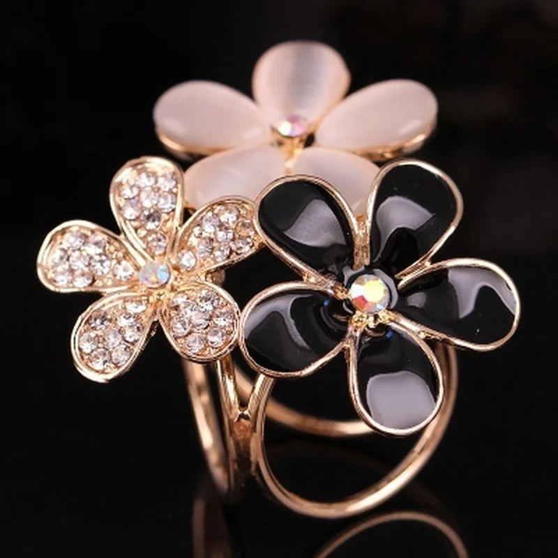 Broche de flores a la moda para mujer, ramo con hebilla, Clips para bufanda con diamantes de imitación de cristal, joyería - imagen 4
