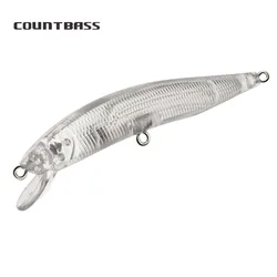 Countbass 10 Uds. Señuelos duros en blanco flotantes 90mm/3,5 "6,5g/0,25oz, cuerpos de señuelo de pesca sin pintar, pececillo, lápiz de cebo Wobblers