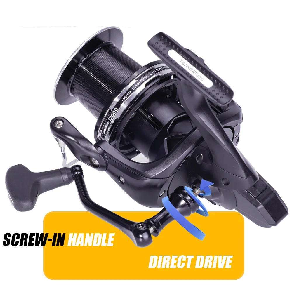 Carrete giratorio TUNA TKR Metal – Arrastre 27kg para jigging y curricán - imagen 3