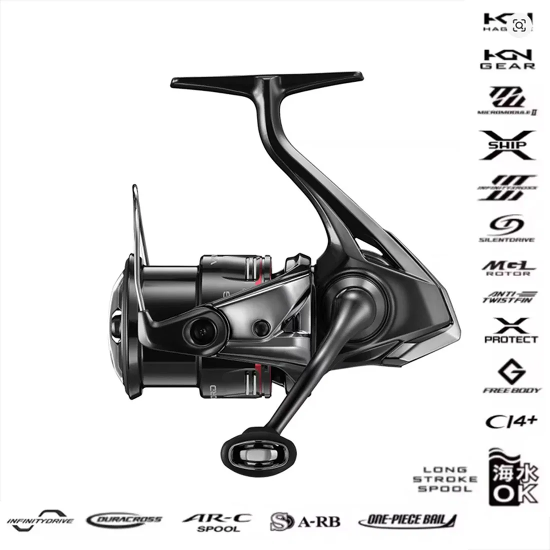 Original 2024 Shimano VANFORD Max Drag 2,5-11 kg MGL Rotor CI4 + cuerpo carrete de larga duración accionamiento silencioso carrete giratorio de agua salada - imagen 2