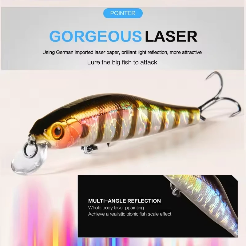 BEARKING 9cm 10g Sp sistema magnético cebo duro Minnow modelo caliente acción perfecta 13 colores diferentes Señuelos de pesca - imagen 4